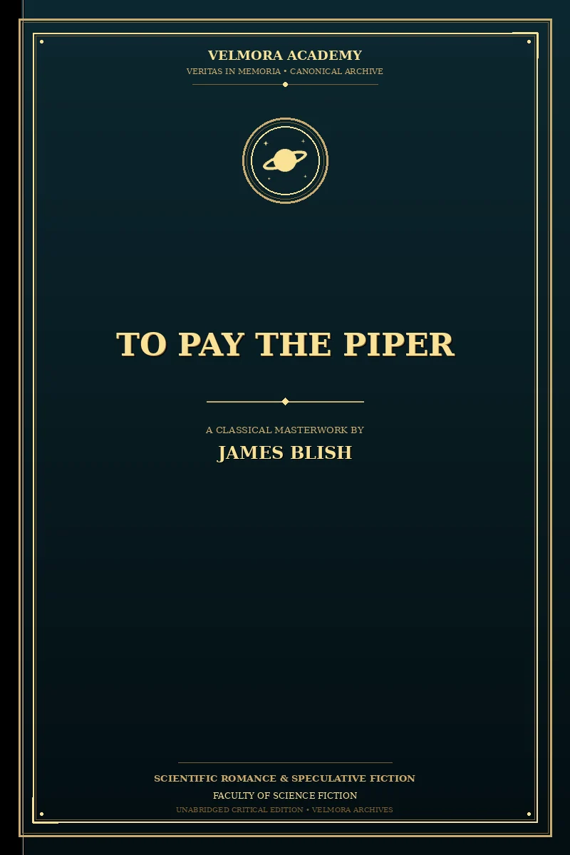 To Pay the Piper