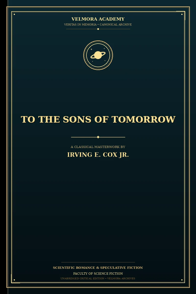 To the sons of tomorrow