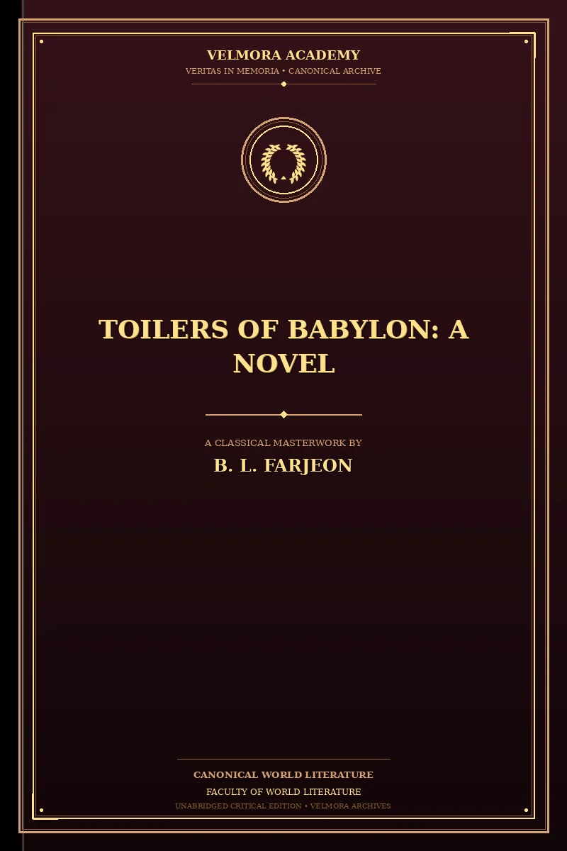 Cover of Toilers of Babylon: A Novel