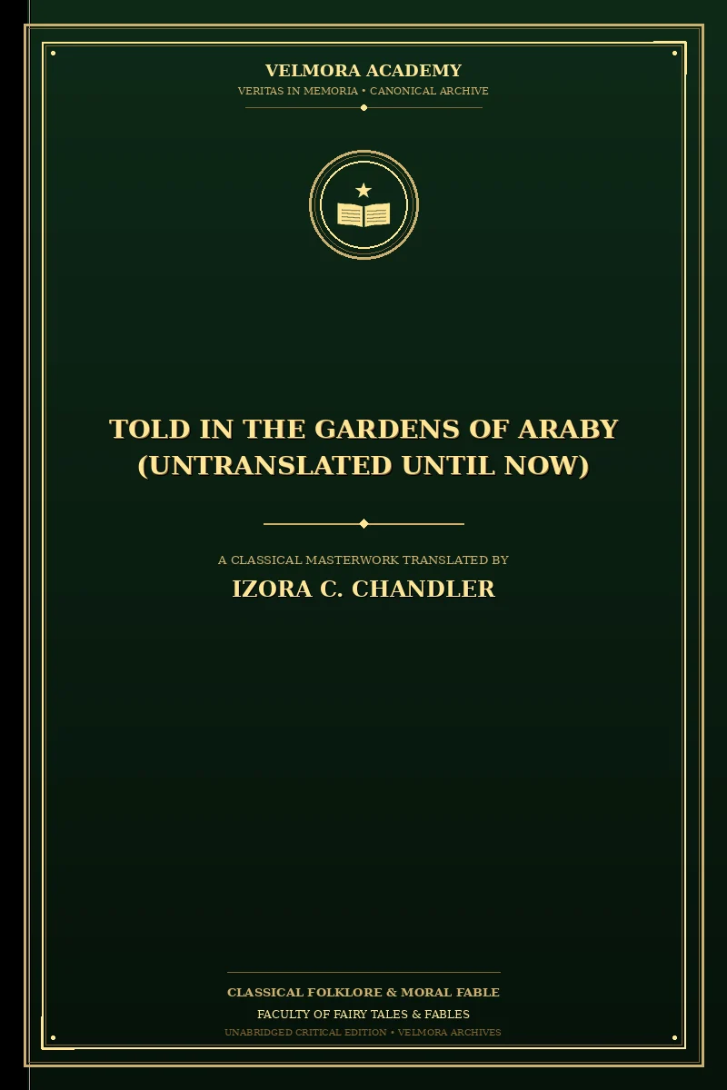 Cover of Told in the gardens of Araby (untranslated until now)
