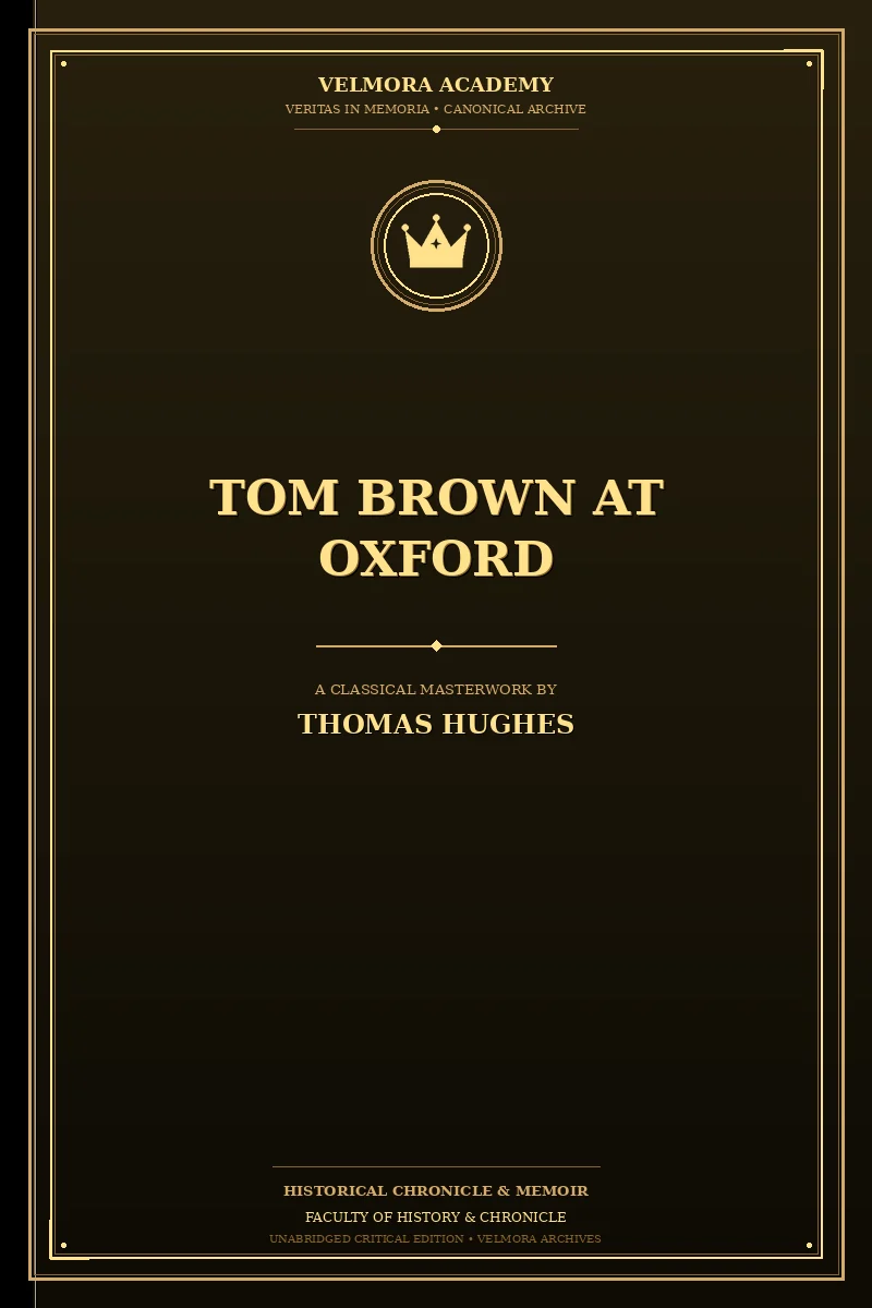 Cover of Tom Brown at Oxford