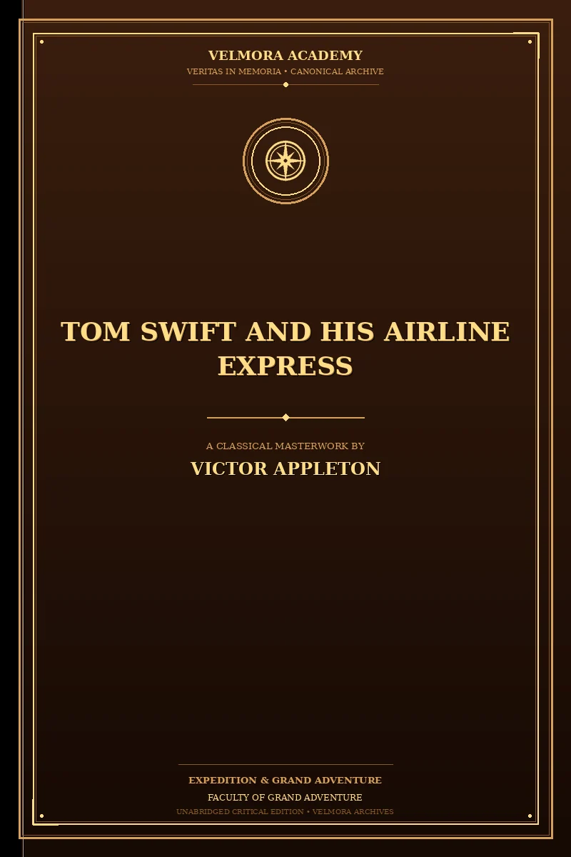 Cover of Tom Swift and his airline express