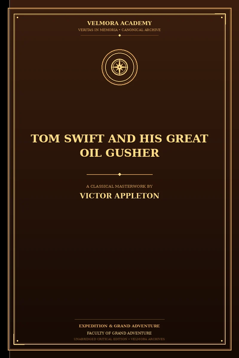 Cover of Tom Swift and his great oil gusher