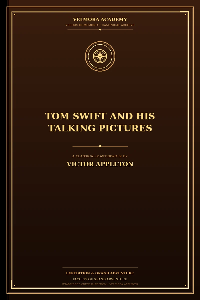 Cover of Tom Swift and his talking pictures