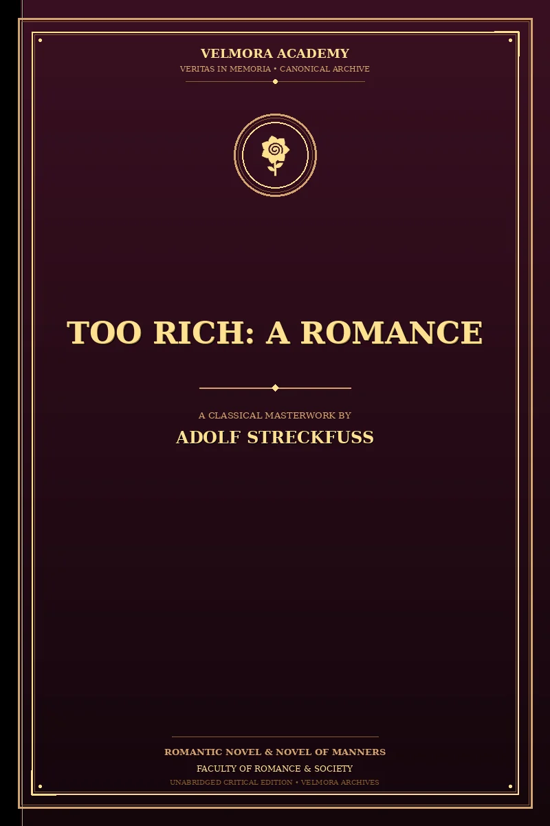 Too Rich: A Romance