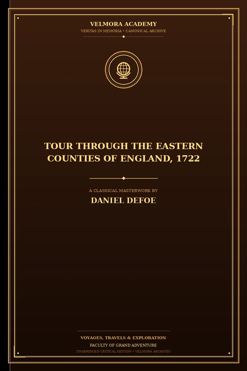 Cover of Tour Through the Eastern Counties of England, 1722