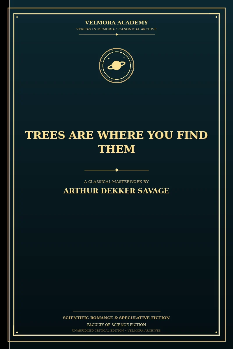 Cover of Trees Are Where You Find Them