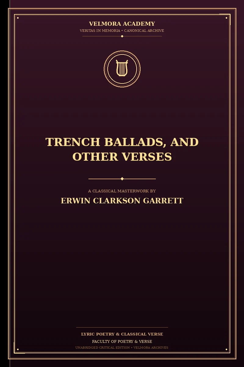Cover of Trench Ballads, and Other Verses