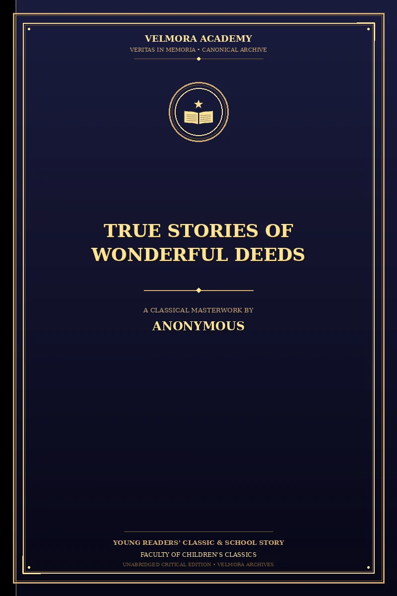 Cover of True Stories of Wonderful Deeds