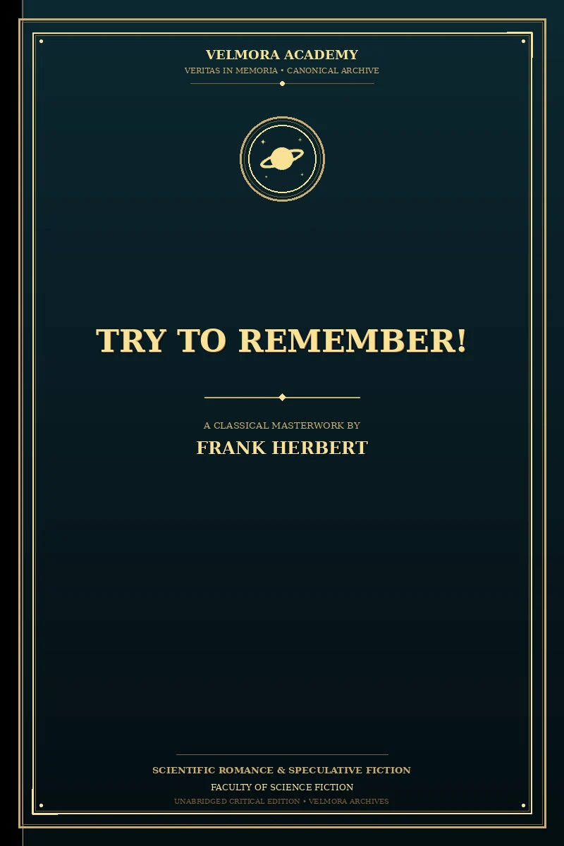 Try to remember!