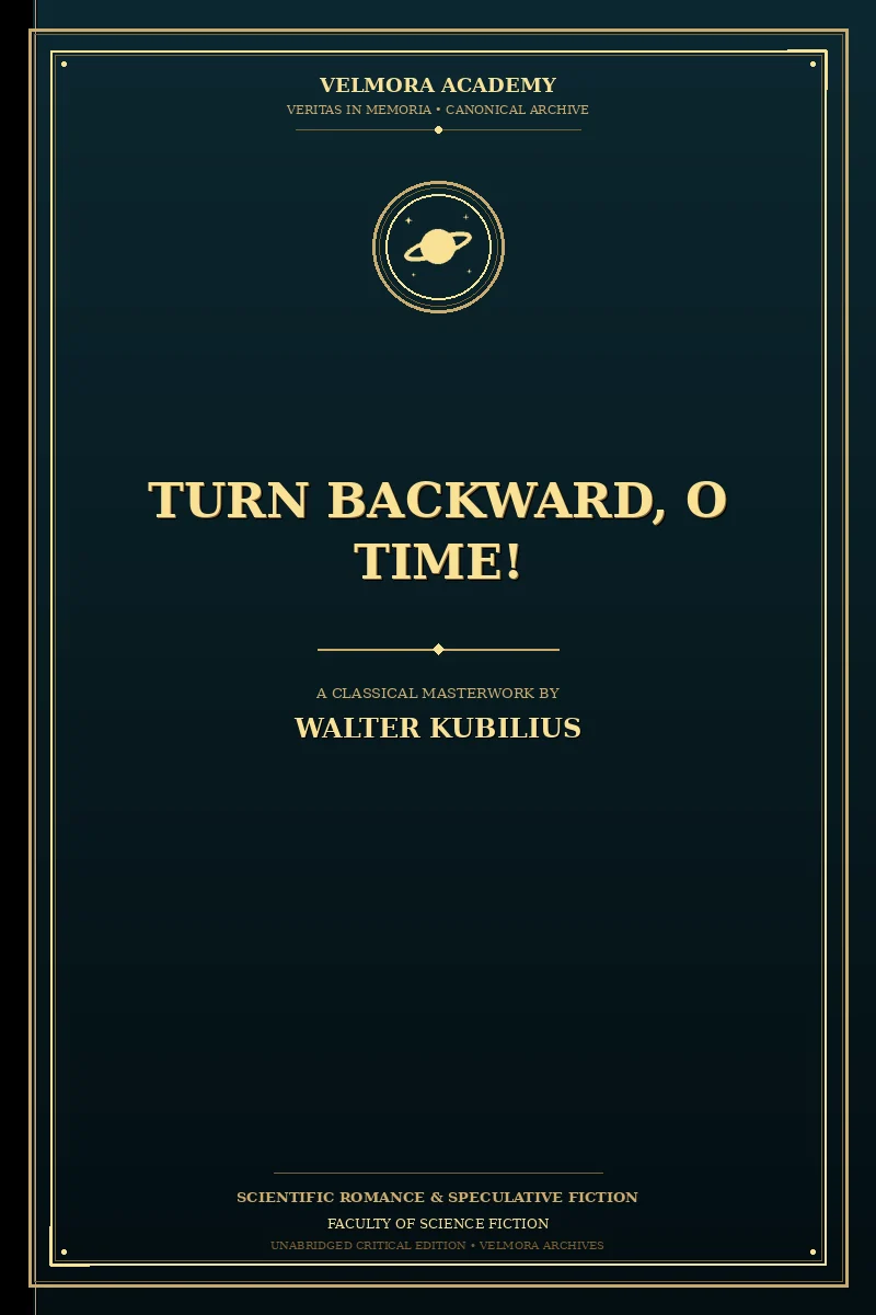 Turn backward, o time!