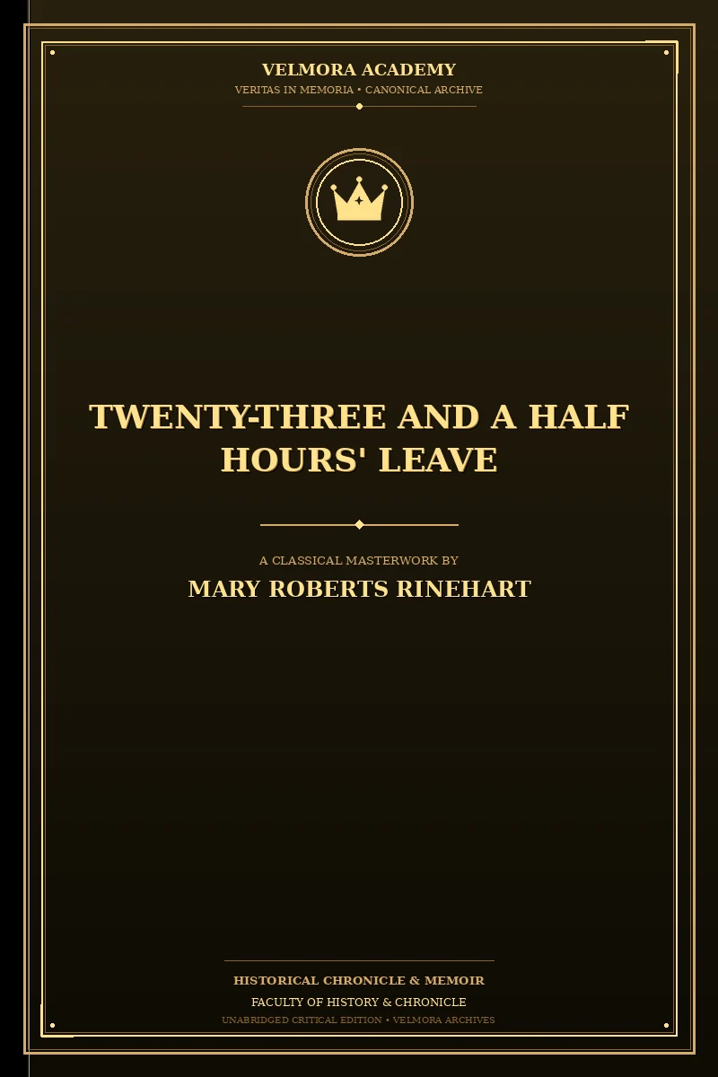 Cover of Twenty-three and a half hours' leave