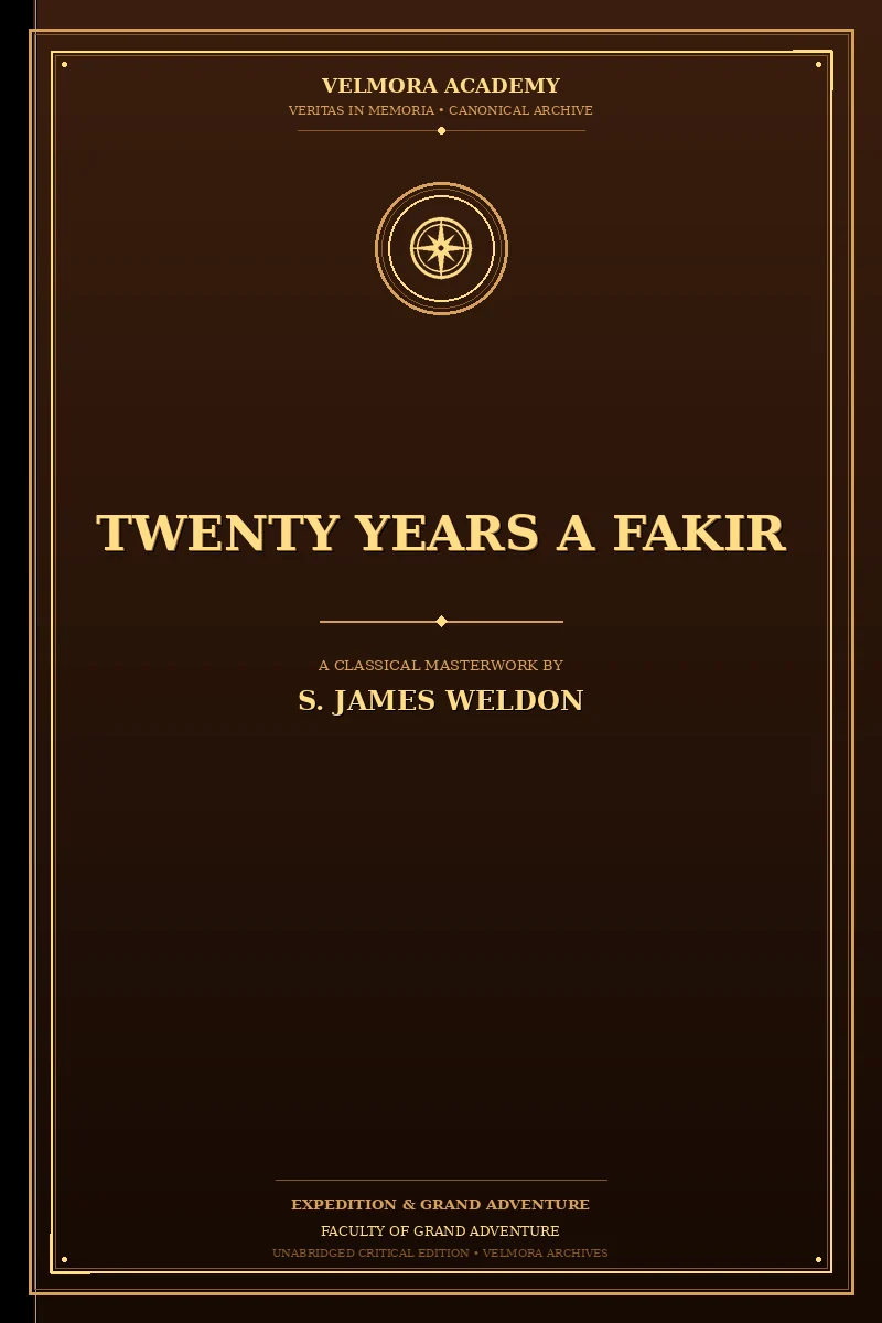Cover of Twenty years a fakir