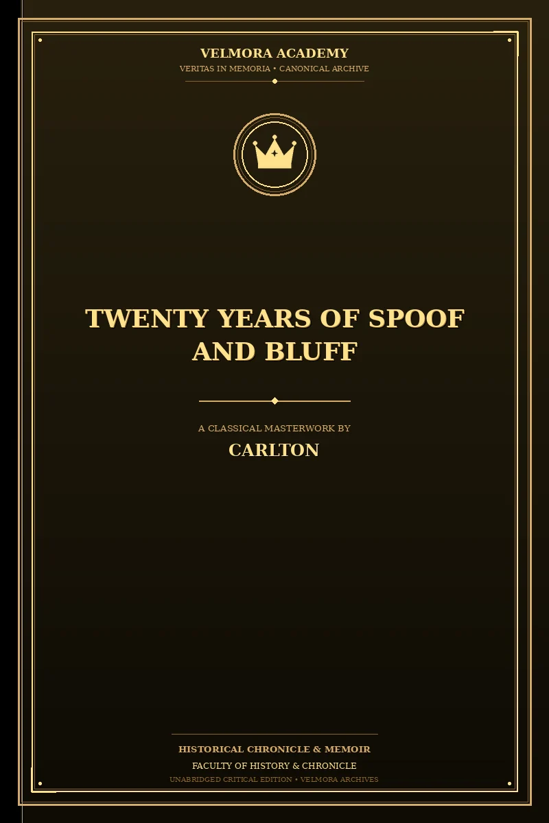 Twenty Years of Spoof and Bluff