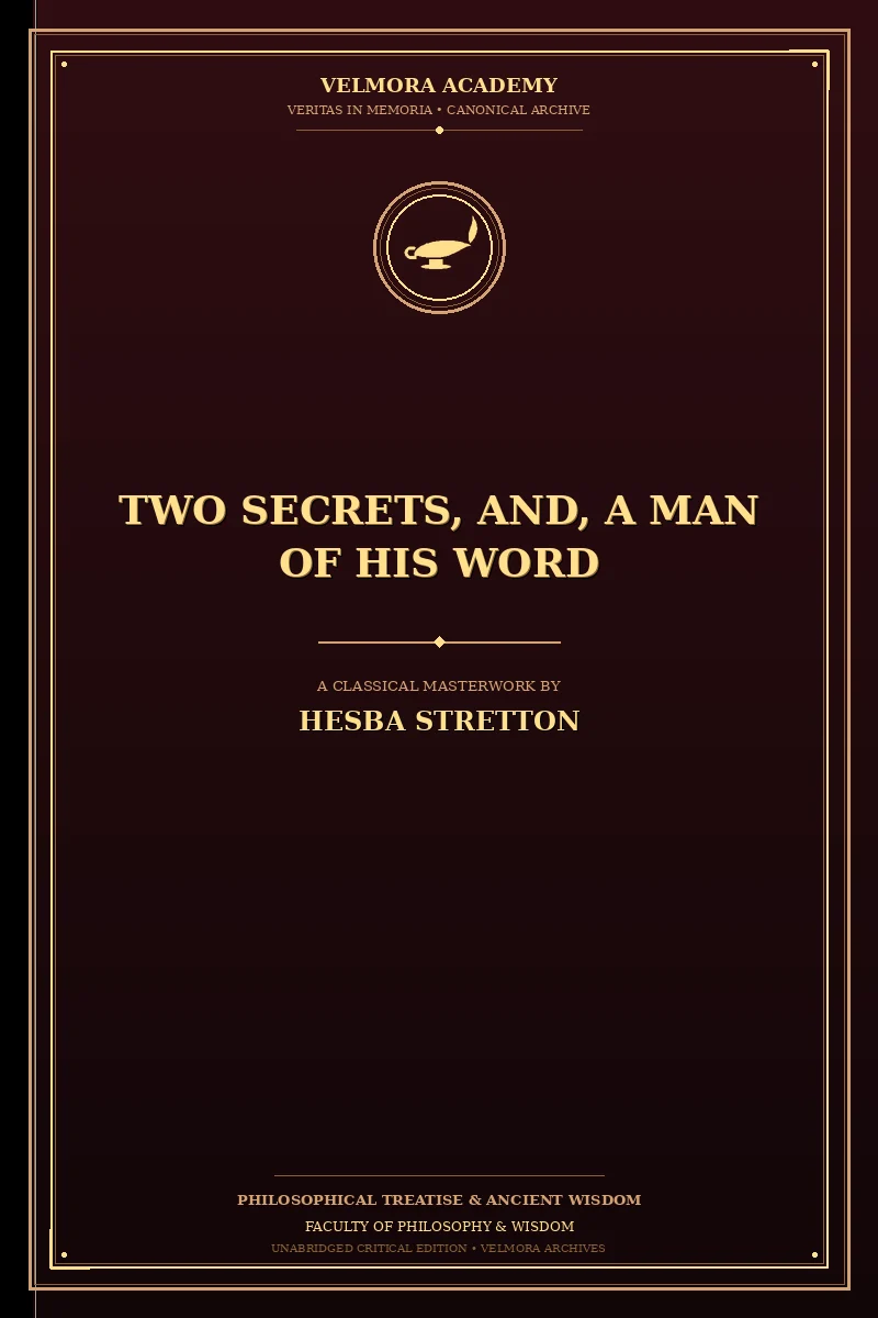 Two secrets, and, A man of his word