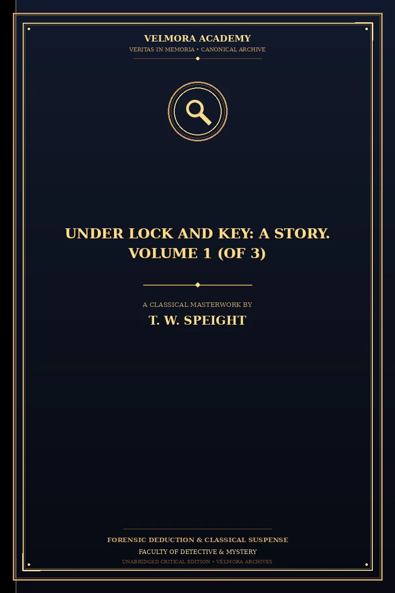 Cover of Under Lock and Key: A Story. Volume 1 (of 3)