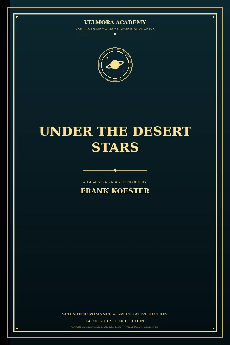 Cover of Under the desert stars