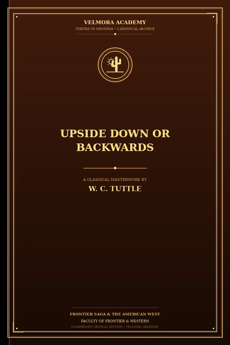 Cover of Upside Down or Backwards