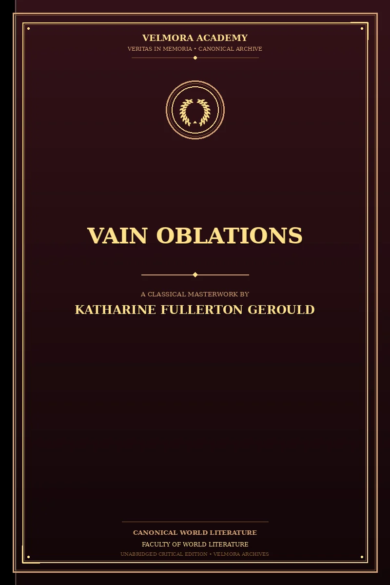 Vain oblations