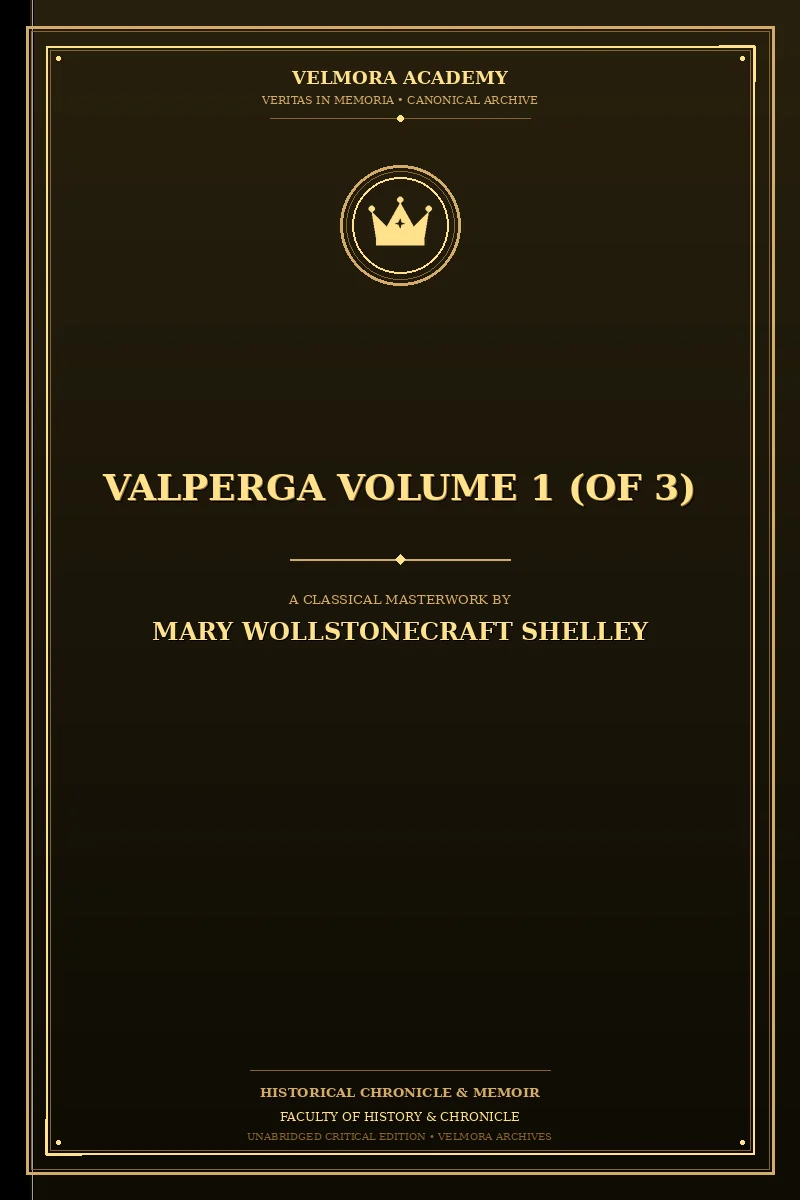 Valperga Volume 1 (of 3)
