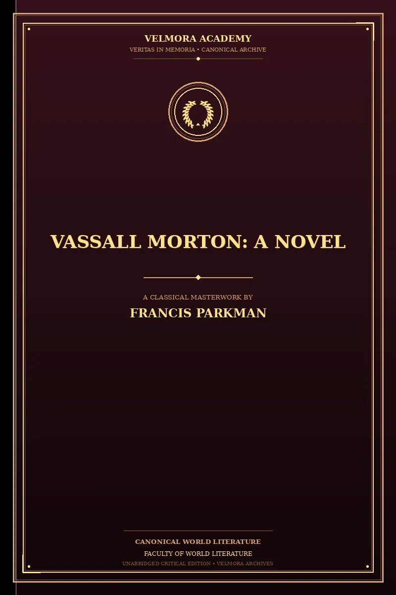 Vassall Morton: A Novel
