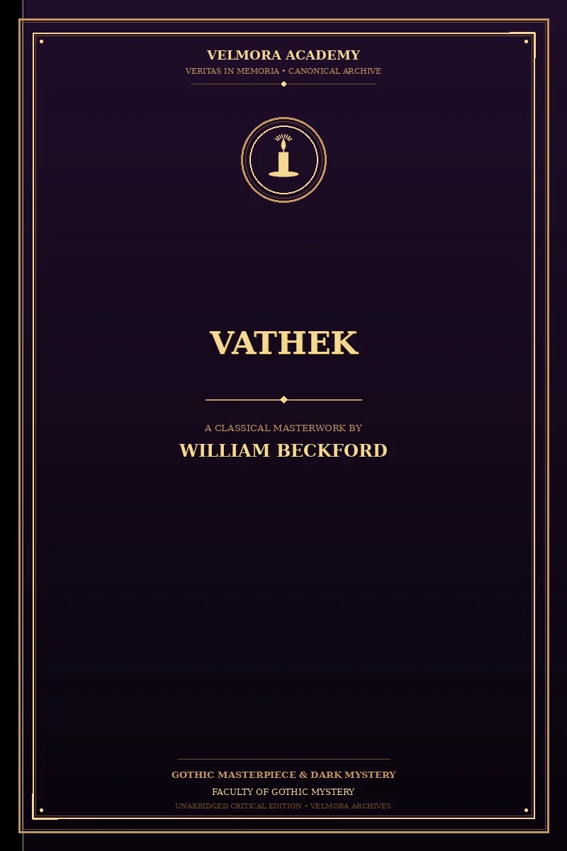 Cover of Vathek
