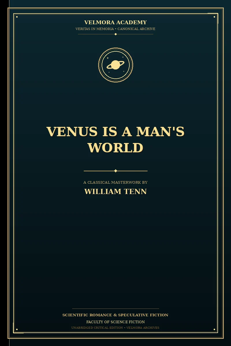 Cover of Venus Is a Man's World