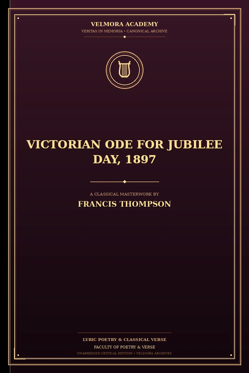 Cover of Victorian Ode for Jubilee Day, 1897