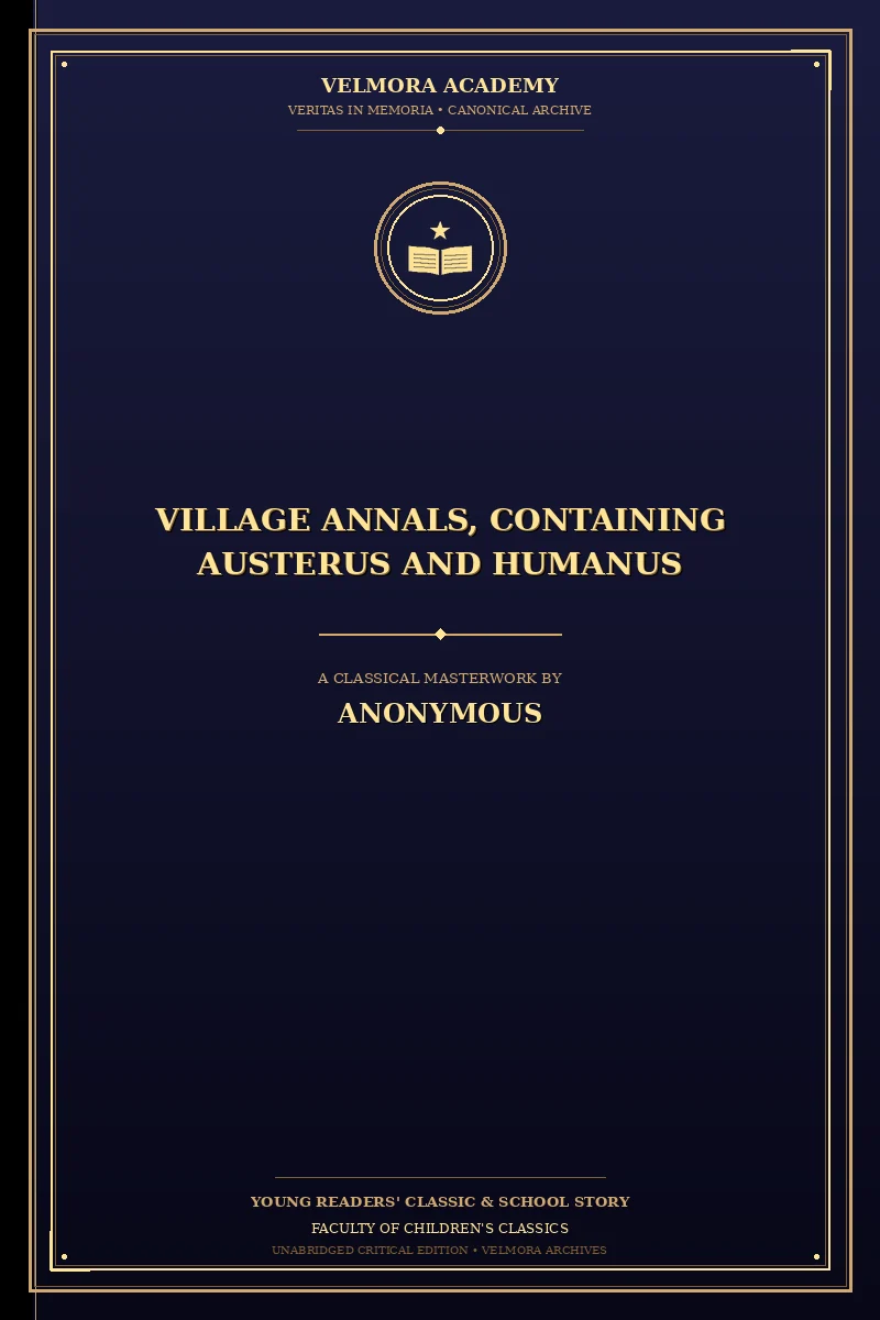 Cover of Village Annals, Containing Austerus and Humanus