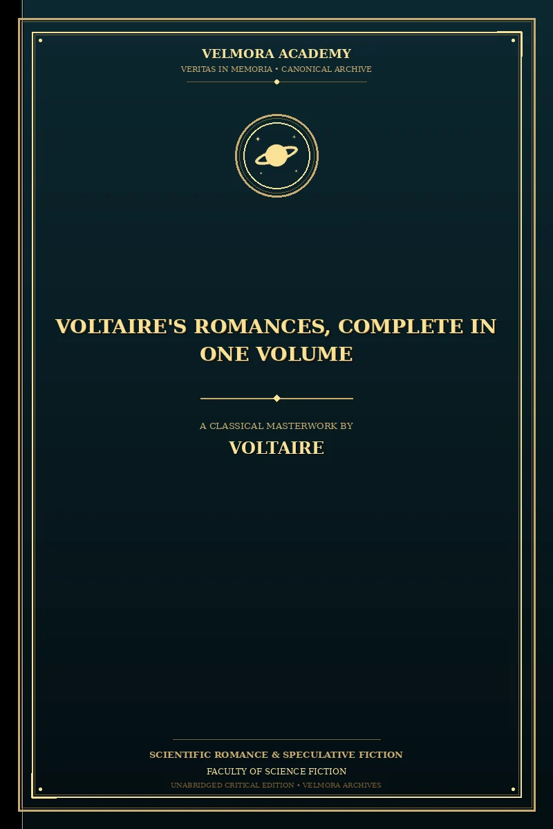 Cover of Voltaire's Romances, Complete in One Volume