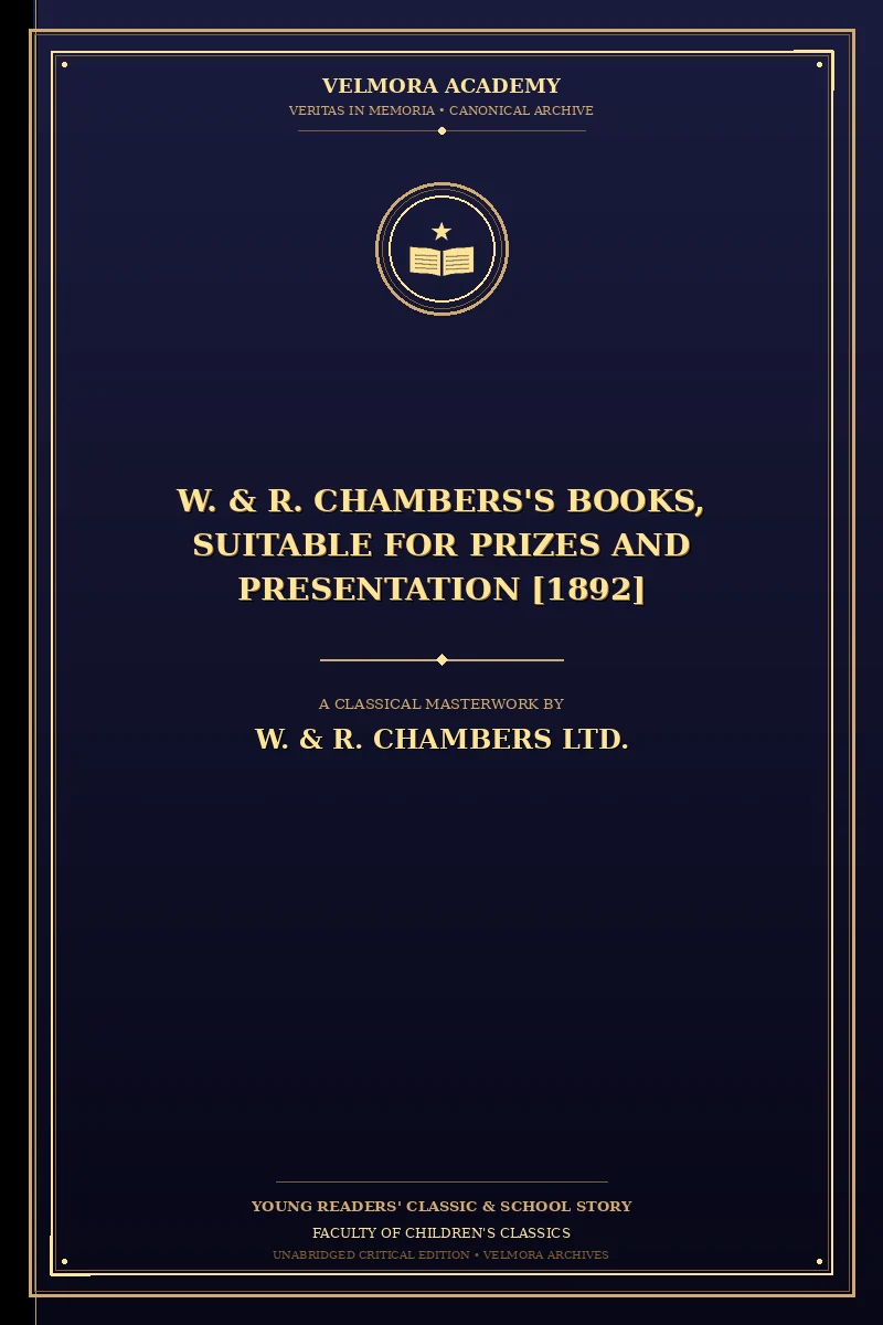 Cover of W. & R. Chambers's Books, Suitable for Prizes and Presentation [1892]