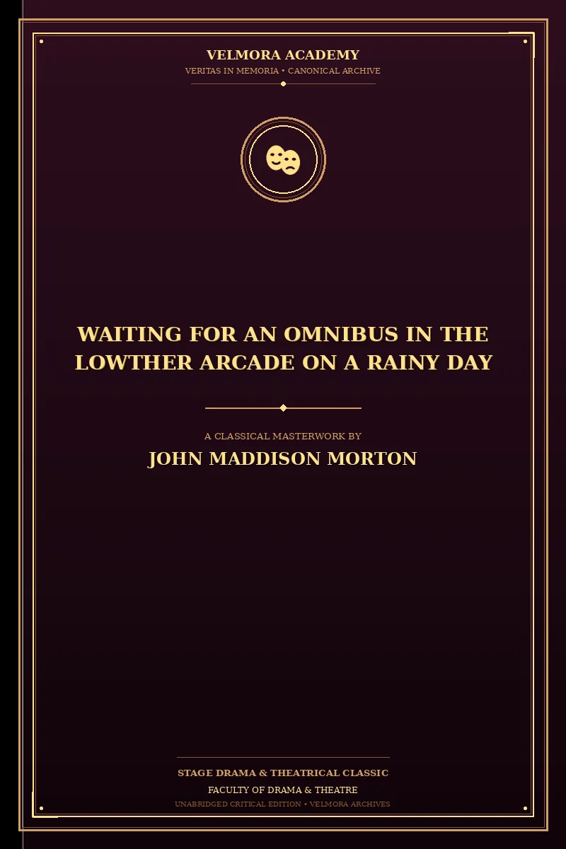 Cover of Waiting for an Omnibus in the Lowther Arcade on a Rainy Day