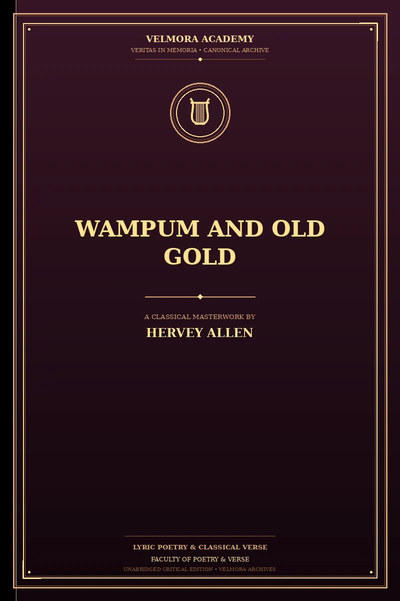Cover of Wampum and Old Gold
