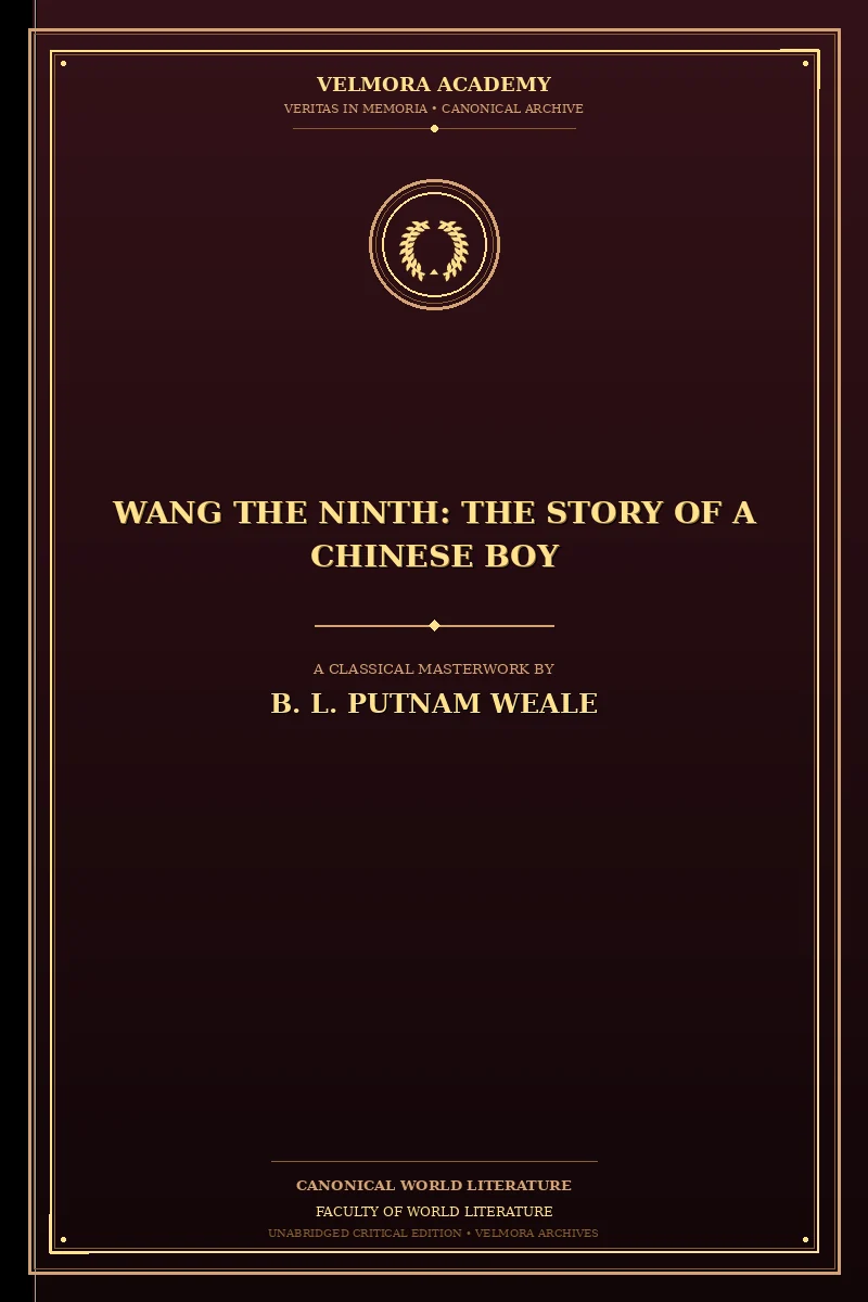 Wang the Ninth: The Story of a Chinese Boy