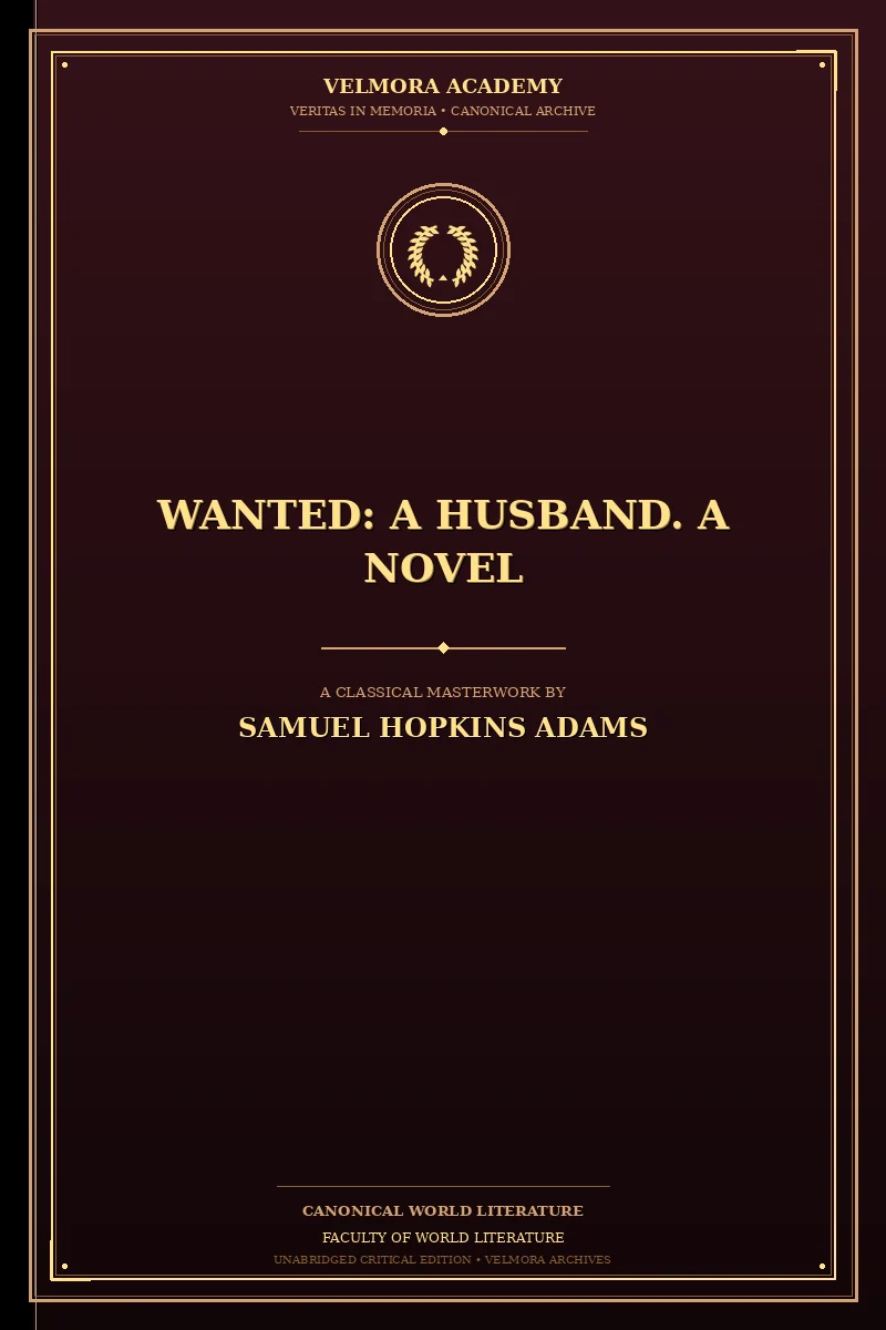 Cover of Wanted: A Husband. A Novel