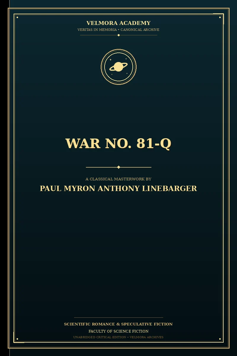 Cover of War No. 81-Q