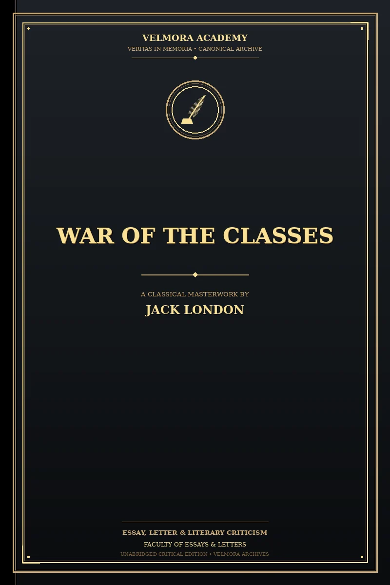 Cover of War of the Classes