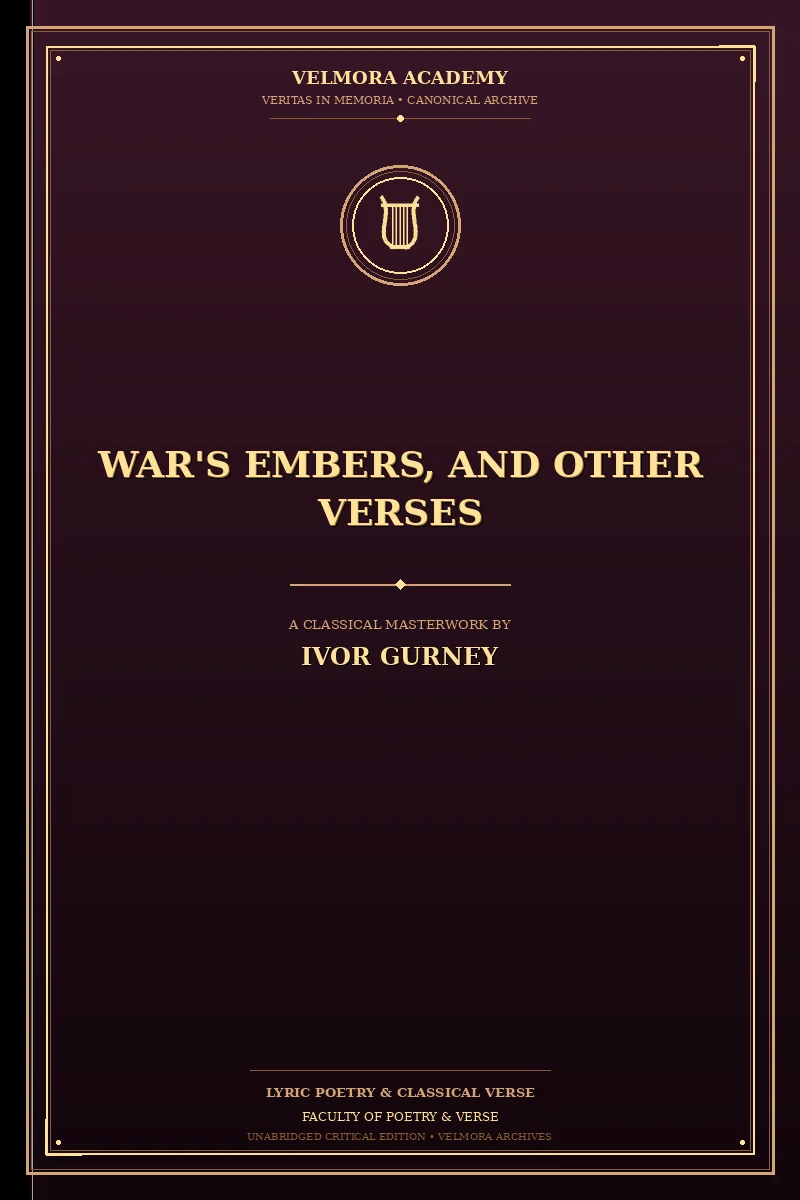 Cover of War's Embers, and Other Verses