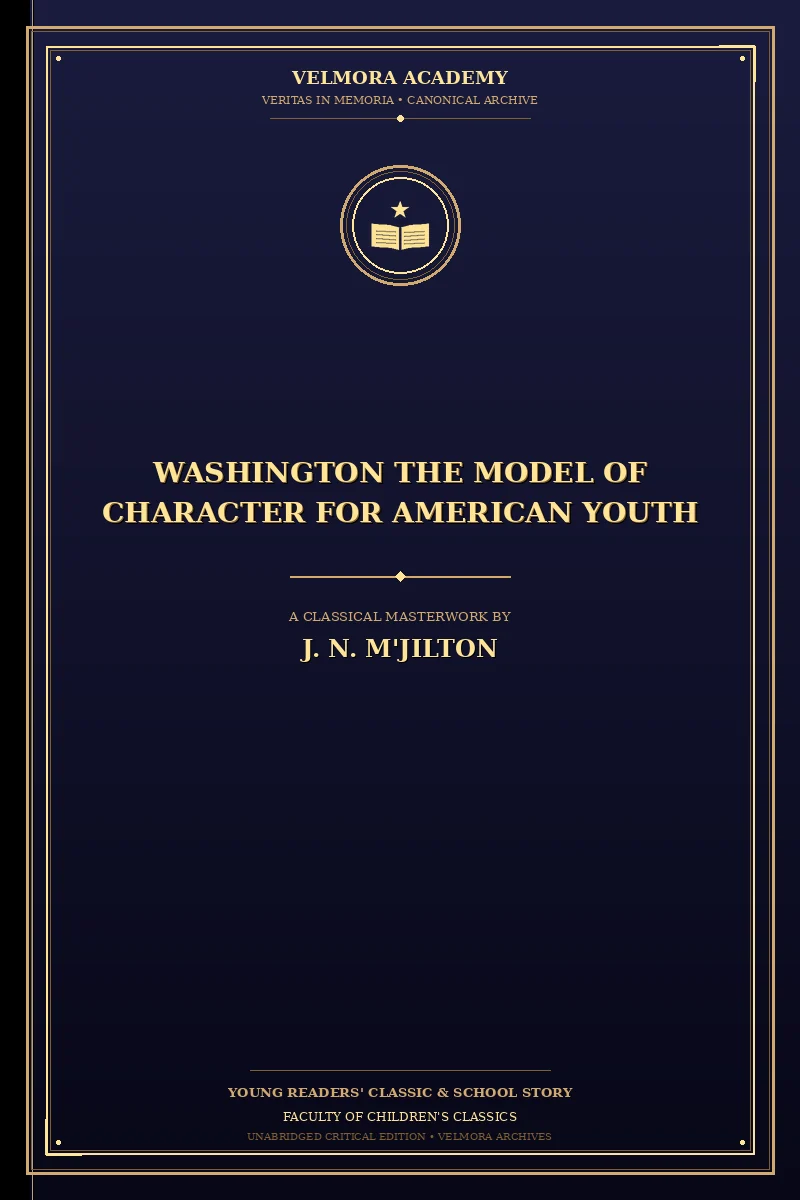 Cover of Washington the Model of Character for American Youth