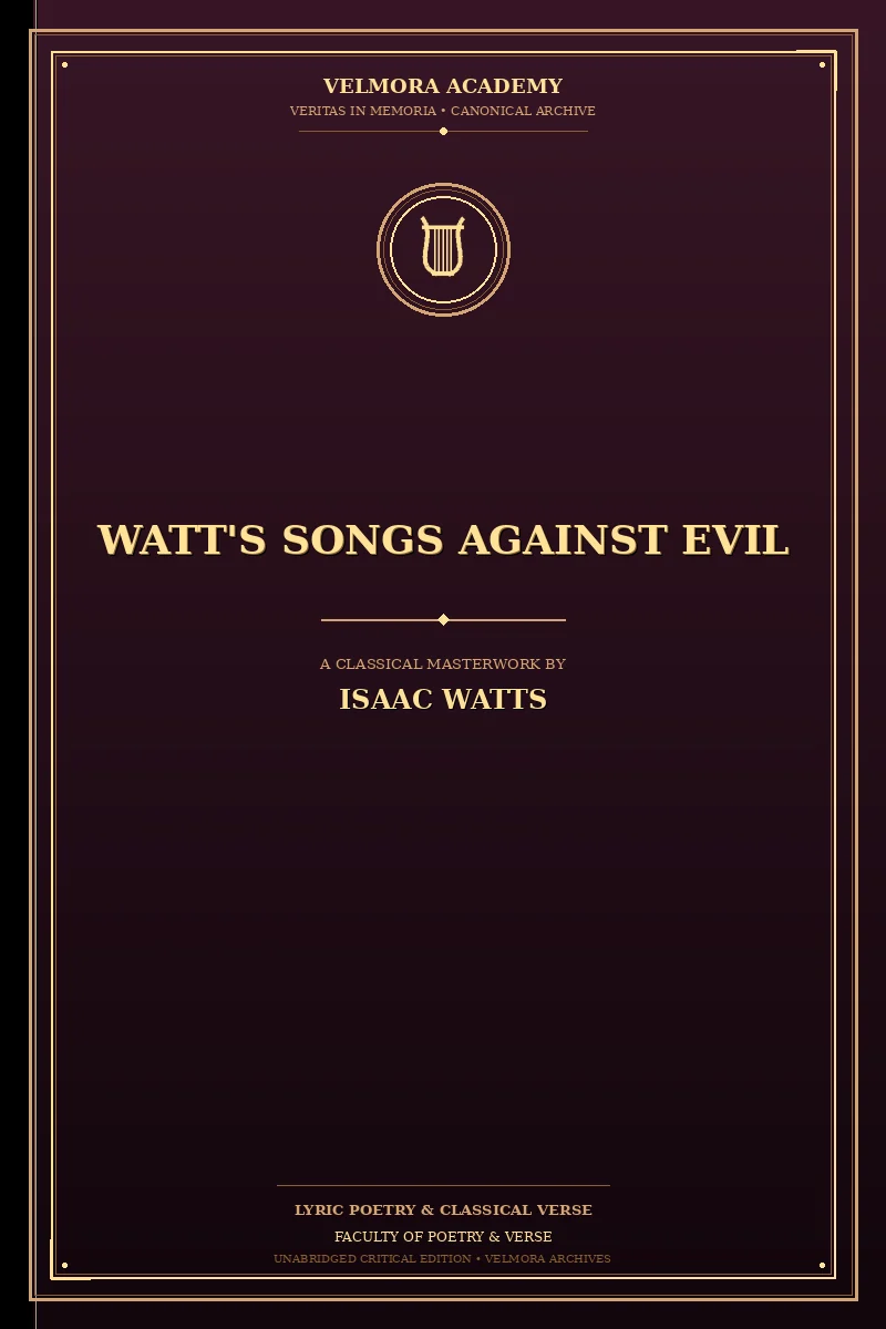 Cover of Watt's Songs Against Evil