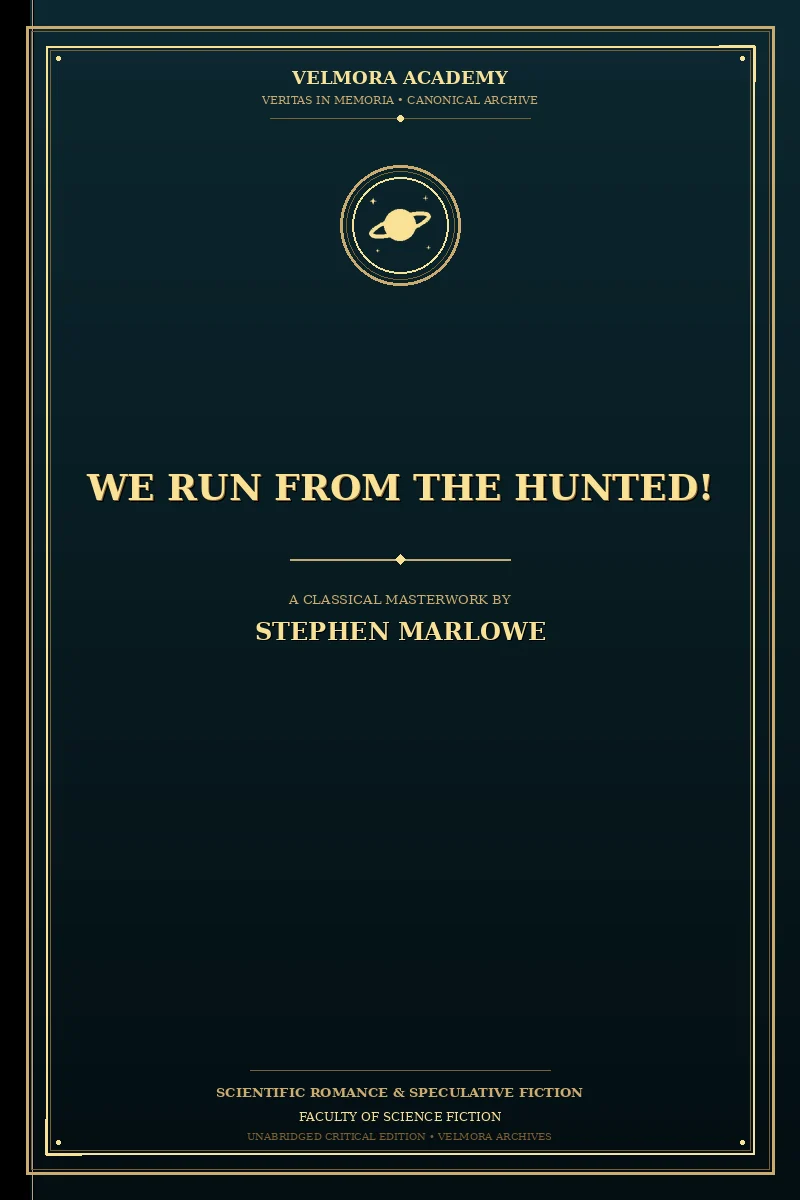 Cover of We Run From the Hunted!