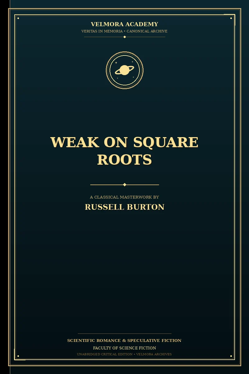 Cover of Weak on Square Roots