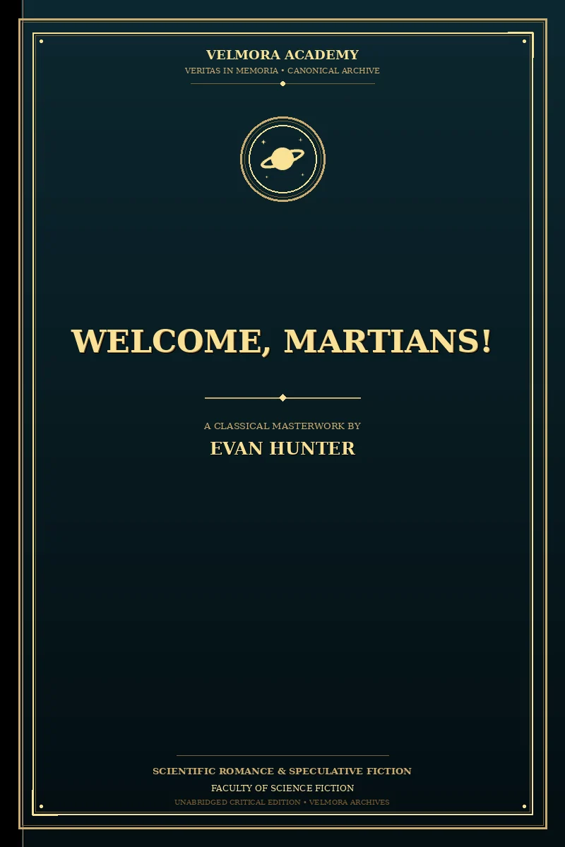 Cover of Welcome, Martians!