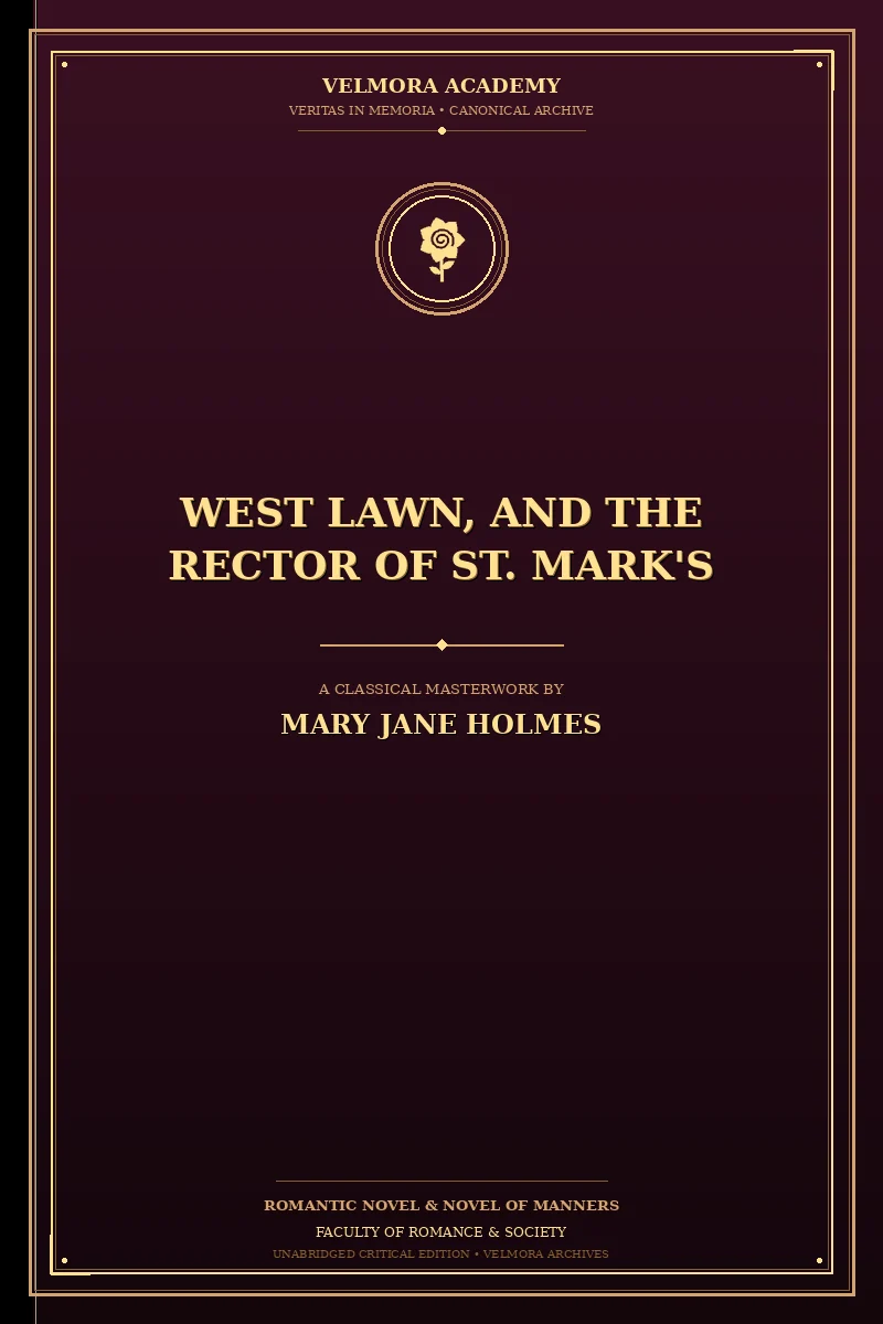 Cover of West Lawn, and The rector of St. Mark's