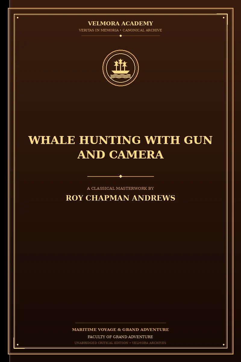 Whale hunting with gun and camera A naturalist's account of the modern