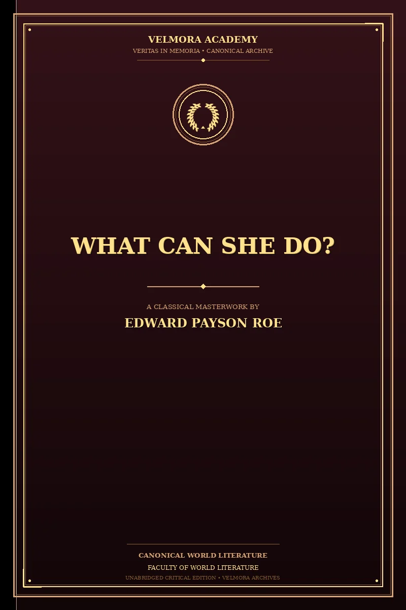 Cover of What Can She Do?