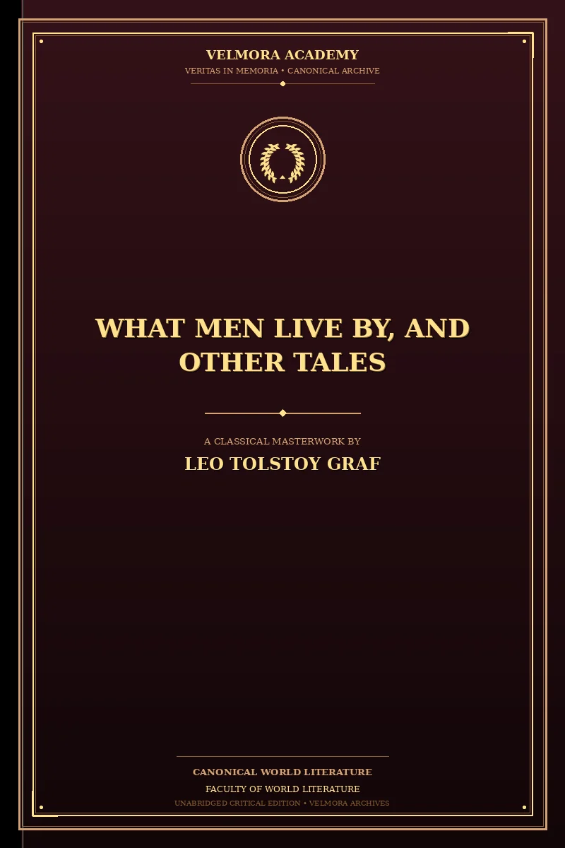 Cover of What Men Live By, and Other Tales