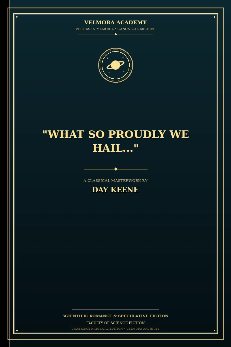 "What So Proudly We Hail..."