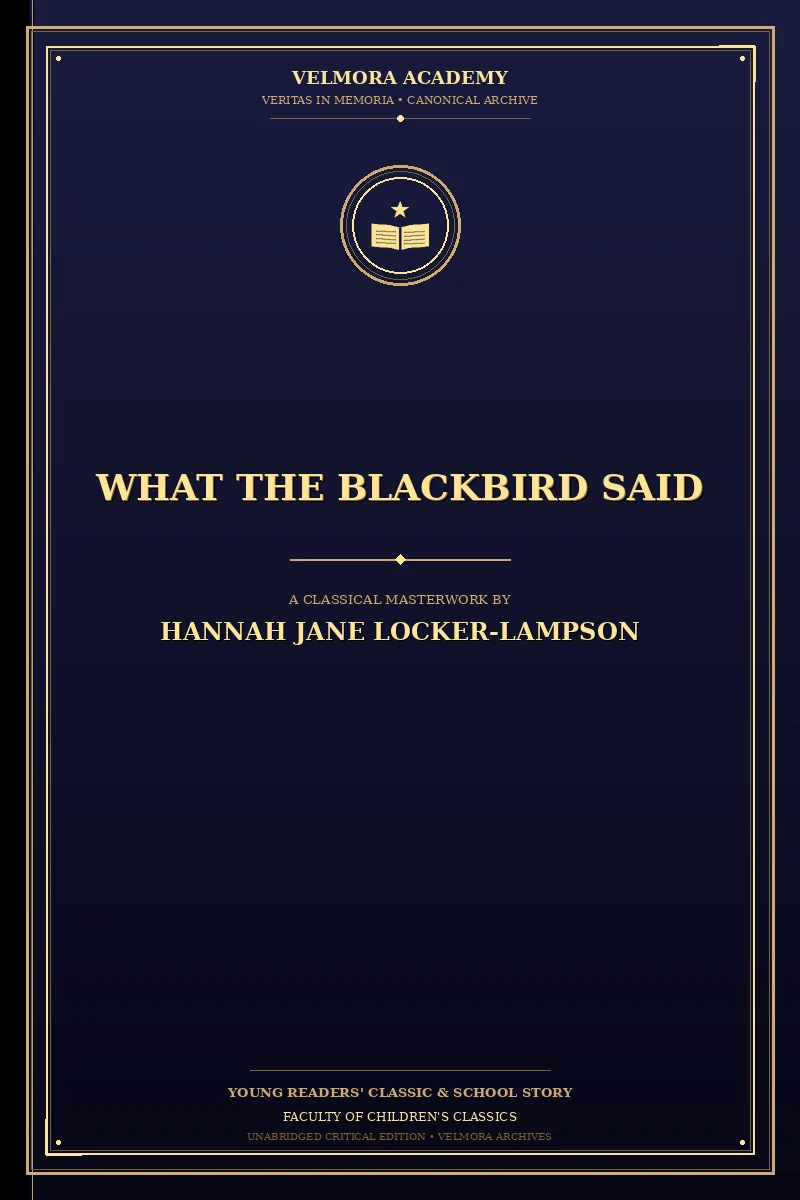 Cover of What the Blackbird Said