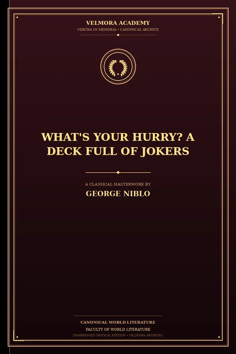 Cover of What's Your Hurry? A Deck Full of Jokers